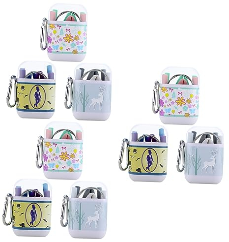 NIYANGLE Cannuccia Per Bevande 9 Set Paglia Pieghevole Cannucce Frullate Cannuccia Portatile Abito Pieghevole Riutilizzabile Scatola Di Capsule Silicone