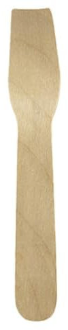 PacknWood Mini Wooden Ice Cream Spoon | Disposable Tasting Wooden Spoons | Wooden Spoons for Parties, Picnics and Dinner - 3.75in - 3000 Pcs