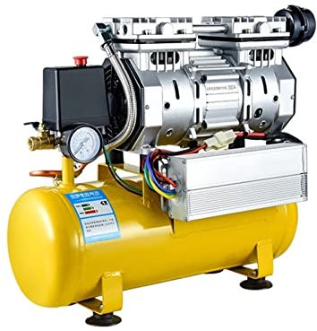 Compresor de Aire sin Aceite silencioso de 12V/24V/48V/60V/72V, Bomba de Aire de 9/18/30L, Bomba de Aire Industrial pequeña de Alta presión, compresor de Aire for Coche JIYAMI'EN EL (Color : 9L 12V Y
