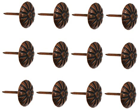 PLAFOPE Antike Polsternägel 11x13mm Chrysanthemenform Möbelnägel Eisen Retro Dekor Holz Und Ledermöbel Selbstgemacht Heimwerken