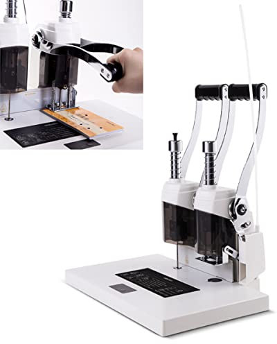 Manuelle Stanz- und Bindemaschine für Rechnungsbelege, 40 mm Dicke Hochleistungsstanzmaschine, elektrische Heißschmelz-Nietrohr-Bindemaschine zum Binden von Dokumenten im Schulbüro