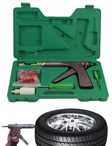 Autoreifenreparatur-Set – Reifenpannen-Reparaturstopfen, Pilzstecker-Befestigungsset | einfach zu transportierendes Automobil-Schnellfix-Werkzeug, Pilzstecker-Set, Rapid Plug 2.0