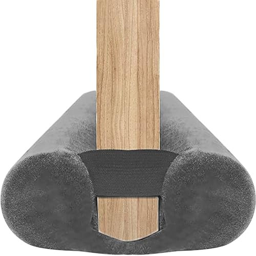 BKSAI Door Draft Stopper for Doors No Adhesive Draught Excluder Under Door Wind Blocker for Bottom of Door,Reduce Noise Draught Excluder Sweep Sound Proof (Grey 24-29IN / Distance Under The Door 1IN)