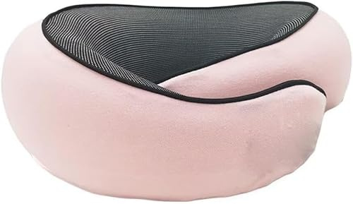 Bontebian Nappy™ - Das Reisekissen, Comfy Nackenkissen Flugzeug, Nackenhörnchen Erwachsene - Nackenkissen Auto - Reisekissen Memory Foam (Rosa,1pcs)