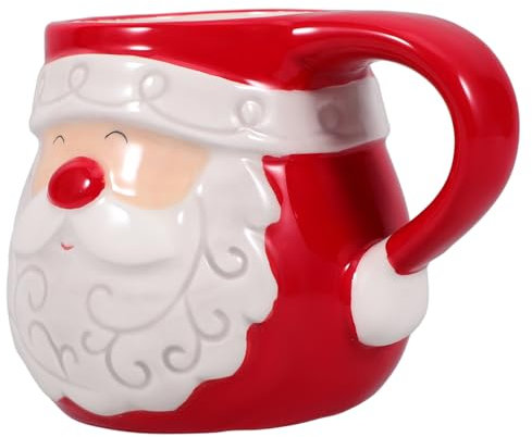 PRETYZOOM Kaffeetasse mit Weihnachtsmann- Keramiktasse Im Vintage-stil für Weihnachtsfeiern Partys und Büro