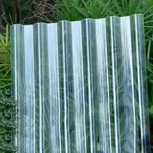 Bitumenwellplatten,1,2mm Dicke Dachplatten,Wärmeisolierung Verkleidungsplatte,FRP-Tageslichtplatten,Geräuscharme Dachmaterial,für das Ersetzen auf Carport Gewächshaus (0.9x0.8m/35x31in,3 Pcs)