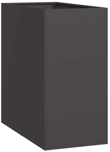 vidaXL Jardinera Acero Negro 40x80x80 cm