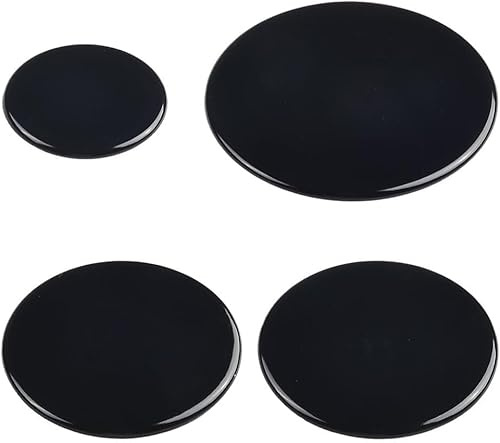 4 Pcs Cooker Hob Gas Burner Cap Set for SABAF, 55mm 75mm 100mm Flat Cooker Hob Parts, Enhances Cooking Efficiency