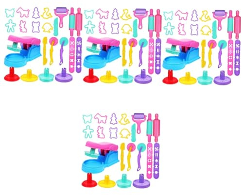 Toddmomy 88pcs Tools for Boys and Girls Clay Tool Kit Molding Machine Animal Molds Noodle Stick for Creative Play Learning Random Color