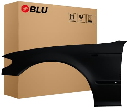 BLU Premium Kotflügel Passend für BMW 3 E46 Lift 475 Links Schwarz | 2001-2005 | Vorderseite Vorne | Verzinkt & Lackiert | Einbaufertig