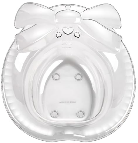 Toyvian Sitzbad Toilette Transparent Sitzwanne mit Aufhängeloch Platzsparend für Schwangere Wochenbett Senioren Hämorrhoiden Pflege Bpa frei Robust und Leicht Zu Reinigen