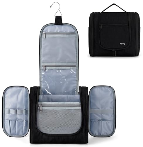 Narwey Kulturtasche Damen Kulturbeutel zum Aufhängen, Waschtasche Herren | Kosmetiktasche Mädchen mit Viel Platz, Make up Organizer Tasche für Reise, Praktisch, Kompakt, Geschenke für Frauen
