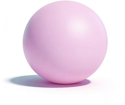 Bunukey 25cm Pilates Ball, 9 inch Small Exercise Ball for Yoga Gym Pilates Core Training and Balance (Purple)
