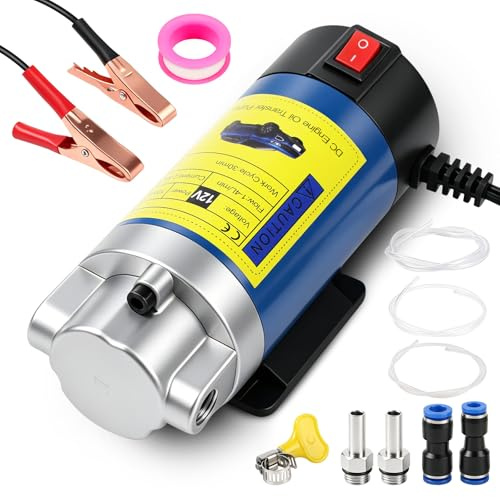 Ölabsaugpumpe Elektrisch Ölwechselpumpe Motoröl-Wechsel Umfüllpumpe Ölpumpe | 12V 100W Tragbare 3 Rohren für Autos, MotorräDer, Boote, Wohnmobile