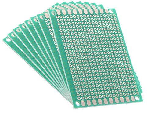 sourcing map 8 Stück 5x7cm Einseitige Universal Leiterplatte Leiterplatten Lochrasterplatine PCB Platine für DIY Löten