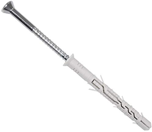 PARCO Rahmendübel mit Senkkopfschrauben TX40 (10x140 mm, 25 Stück) - Fassaden- & Langschaftdübel, Fensterrahmendübel, Fensterdübel für Fensterrahmen & Wandbefestigung - ETA-12/0272 Zulassung