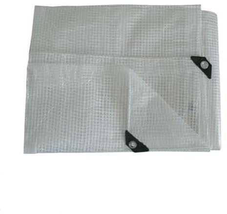 Tarpauline CLEAR STRONG WATERPROOF TARPAULIN SHEET HEAVY DUTY WITH REINFORCED EYELETS PREMIUM QUALITY COVER 100GSM OUTDOOR FISHING CAMPING ([m] 5 x 5 || 16' x 16')