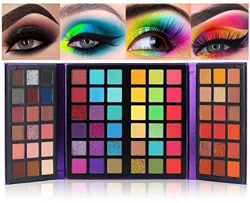 72 Colors Eyeshadow Palette Makeup Palettes Make Up Pallet Set Colour Glitter For Girls Rainbow Eye Pallets Board Colourful Women Sets