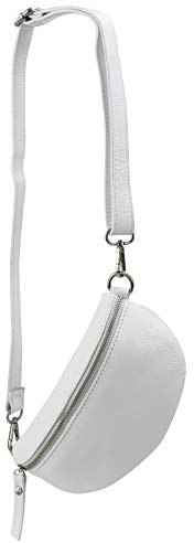 SH Leder ® echt Leder Hüfttasche Damen Herren Unisex Gürteltasche für Festival Reise Bauchtasche kleine Crossbody Bag Frauen Ledertasche 23x12cm AVA G292