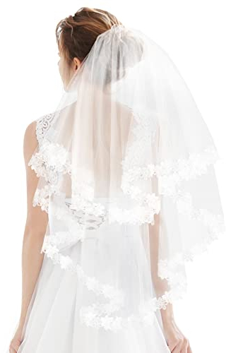 Beaupretty Brautschleier Kurze Hochzeitsschleier. Kurzer Hochzeitsschleier Hochzeitszubehör Vogelkäfig Schleier Hochzeitsschleier Für Die Braut Kamm Gittergewebe Weiß Doppelschicht