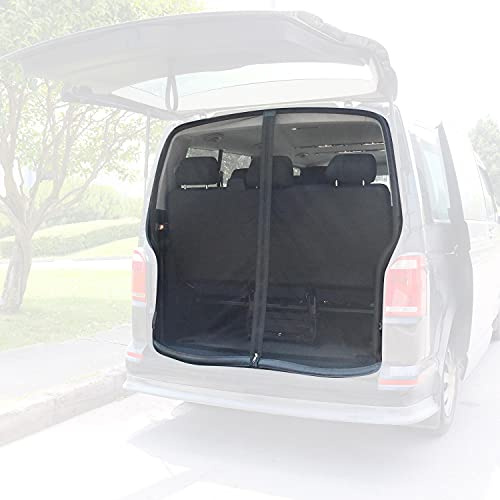 OMAC Moskitonetz Magnetisch Insektenschutz kompatibel mit VW Transporter T4 1990-2003 Heckklappe