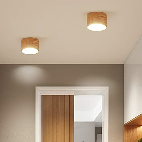 5W 12W superficie montada Downlight led smd5730 220V LED SPOT Iluminación LED techo de madera para el vestíbulo interior (emisión de color: Cold White)