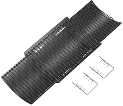58,4 cm bis 86,4 cm verstellbarer Aschebehälter mit 2 Feueraufhängern für Chargriller 1224, 1324, 2121, 2222, 2727 2828 2929 Holzkohlegrill, Charbroil 17302056, 19302056, für Oklahoma Joe, Royal Ge