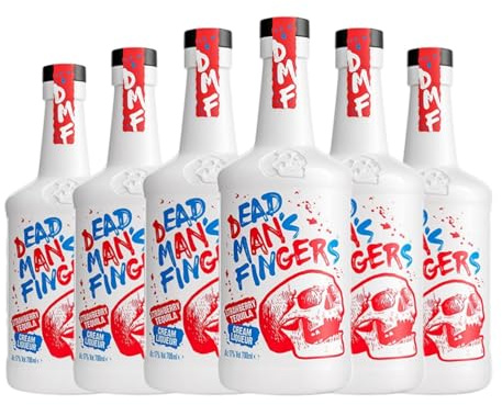 Tequila Dead Man's Fingers Tequila Crema de Fresa 70 cl (Caja de 6 Botellas de 70 cl)