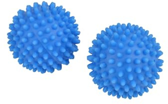 Homéa, Set mit 2 Trocknerbällen 6,5 cm, Blau