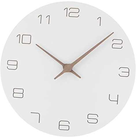 Alipis Orologio da Parete Creativo Decorativo Moderno in Legno Mdf, Design Semplice e Resistente, Orologio Sospeso per Arredamento Casa Soggiorno Ufficio