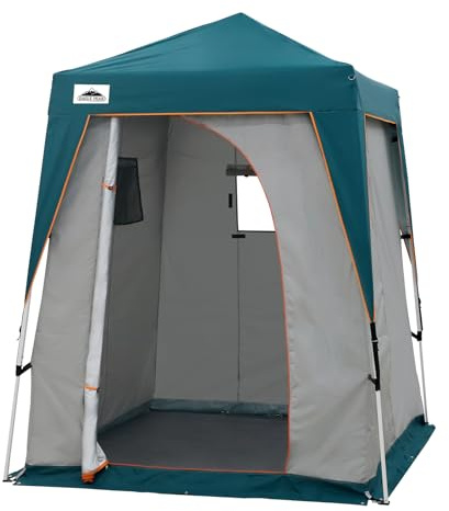 EAGLE PEAK Pop-Up-Sichtschutzzelt mit Bodenmatte, tragbarer Umkleidekabine & Outdoor-Duschzelt, tragbares Vordach für Camping, Pool, Fotoshootings oder Toilettenunterstände, 15,2 x 15,2 cm, 15,2 x