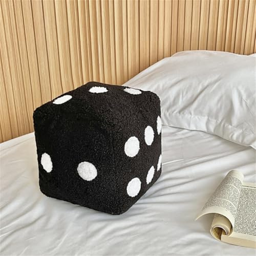 SPIOKLFD Dice Plush Pillow,Cute Plush Dice Toy,Plush Stuffed Dice Toys,Creative and Fun Simulation Cube Pillow Fill Soft Sofa Cushion,Perfect for Learning and Gaming Nights Creative Home Decoration