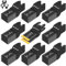 EXKRAEFT 50 PCS Multi Tool Blade, Professional Universal Titanium Oscillating Saw Blades for Metal Nails, Wood and Plastic, Multi Tool Accessories Fit Dewalt Milwaukee Ryobi Rockwell Fein(50PCS)
