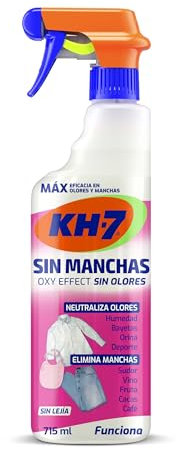 KH-7 Sin Manchas Sin Olores OXY Effect | Quitamanchas Ropa | Oxígeno Activo | Elimina manchas de Sudor, Vino, Verdura, Fruta, etc | Neutraliza Malos Olores | Pulverizador 715 mL