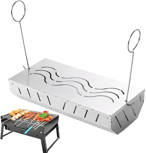 BBQ-rökbox för pelletsgrill, röklåda, rostfritt stål röklåda | kolhållare för utomhusgrill köttmat grillning, lockdesign, rök- och grillsmaker