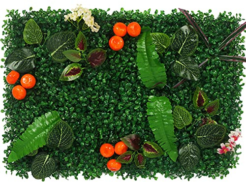 Artificial Grass Wall Panels, Artificial Boxwood Hedge Panels 20PCS, Grass Wall Backdrop Artificial, Greenery Backdrop Artificial Boxwood Hedge Wall Roll Panel Fence Decor, Privacy Fence Scr