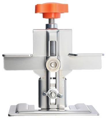 Cabinet Door Installation Tool - Adjustable Mounting Jig Cabinet Door Positioner - Stainless Steel Hand Tools, Easy Gadgets for Most Hinges, Easy Support and Alignment