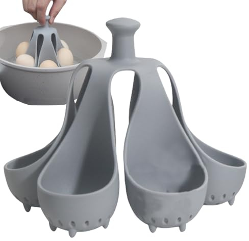 Cuiseur À Œufs En Silicone - Coquetiers Pourœufs Pochés, Résistant Aux Hautes Températures, EggCooker, Ustensiles De Cuisine, Support Pour Pocher Les Œufs, Permet De Cuire 6 Ou 4œufs À La Fois