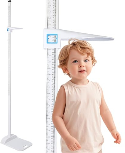 Aeroflexa Estadiómetro portátil,estadímetro médico,pantalla de doble escala,rango de medición de 20 a 210 cm (8 a 82 pulgadas) Adecuado para niños,adultos, consultorios médicos,hogar y gimnasios