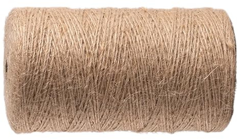 Ayuduots Cuerda de Yute Vintage Natural, Rollo de Cordel de Yute de cáñamo Grueso y retorcido para Embalaje, Manualidades, Envoltura de Regalos y jardinería.