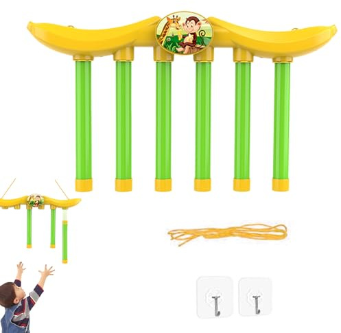 Fangstab Juego - Juego de reacción con Barras de, con Mando a Distancia, Velocidad Ajustable, coordinación Mano-, Juguete de Entrenamiento para niños y