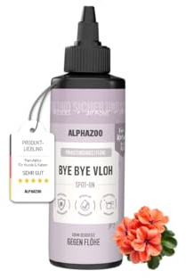 alphazoo Bye Bye Vloh Spot-On für Katzen 100ml – natürlicher Schutz gegen Flöhe mit Lavendel, Geraniol & Zitronen-Eukalyptus. Sanfte, alkoholfreie Pflege für Haut & Fell. Hautfreundlich & ohne Zusätze