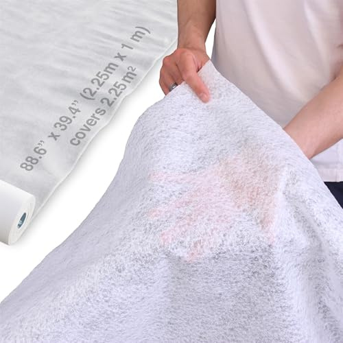 NOVECRAFTO Non Woven Geotextile Membrane, 2.25m x 1m (2.25m² Coverage) – 100 GSM Heavy-Duty Permeable Drainage Fabric for Soakaways, French Drain, Gravel & Artificial Grass Underlay
