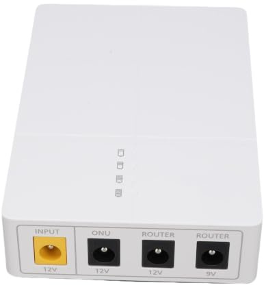 FTVOGUE Mini -UPS DC Backup Netzteil 6000mAh Unterbrechungsfreie Stromversorgung für Routermodem mit 2 DC -Ausgangsanschlüssen Kurzschlussschutz für Smartphones -Tablets