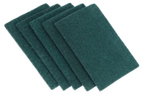 SMASOLO 5 pezzi Panni Abrasivi Resistente per Pulizia Cucina Tampone Antigraffio Riutilizzabile per Pentole Non Rivestite Forno e Padelle in Ghisa Blocco Abrasivo Duro per Uso Domestico