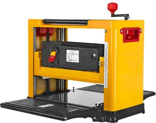 JXYQ Cepilladora eléctrica de Banco de 13 Pulgadas, 2000 W, multifunción, para carpintería, Resistente, 8000 RPM, multiángulo Ajustable para Uso doméstico.