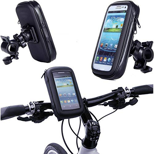 NRH-Teck Bike Mount Holder Case 360° Waterproof Bicycle/Bike Motorbike Mobile Phone Holder For Samsung Galaxy S25PLUS, S25 FE,S24PLUS, S24 FE, S23PLUS, S22PLUS, S21PLUS, S20PLUS,for All larger screen