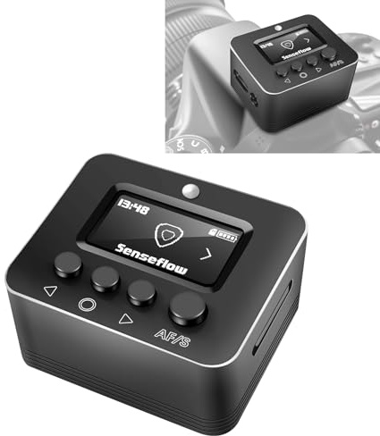 NiYien Kamerastabilisator NiYienFX A1 Gyroskop Gyroflow Stabilisator für Canon EOS Rebel T7, 2000D, 4000D, R100, Sony A7M A6300, Nikon, Panasonic, Fujifilm, 35H Akku für