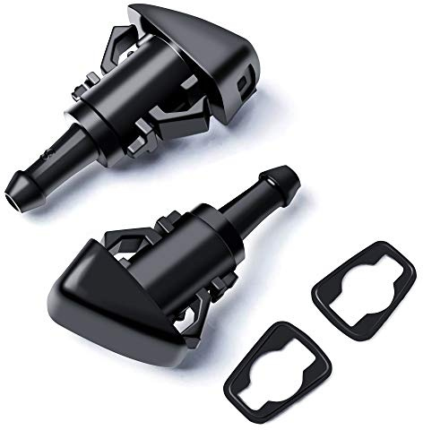 OTUAYAUTO Front Windshield Washer Nozzles - for Chrysler, Dodge, Jeep, Ram - Replaces OEM #: 4805742AB, Spray Jet Kit (Pack of 2)