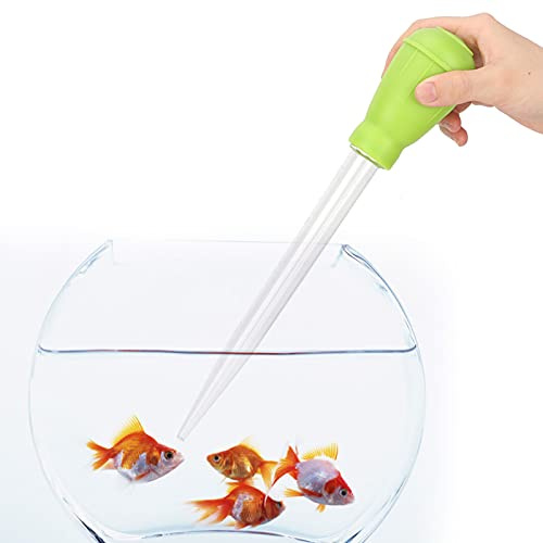Aquarium Pipetten Kunststoff Wasserwechselwerkzeug Abfallentferner Pipette Mini Manuelle Wasserwechsler Aquarium Kies Reiniger Fisch Tank Zubehör für Aquarium (grün)